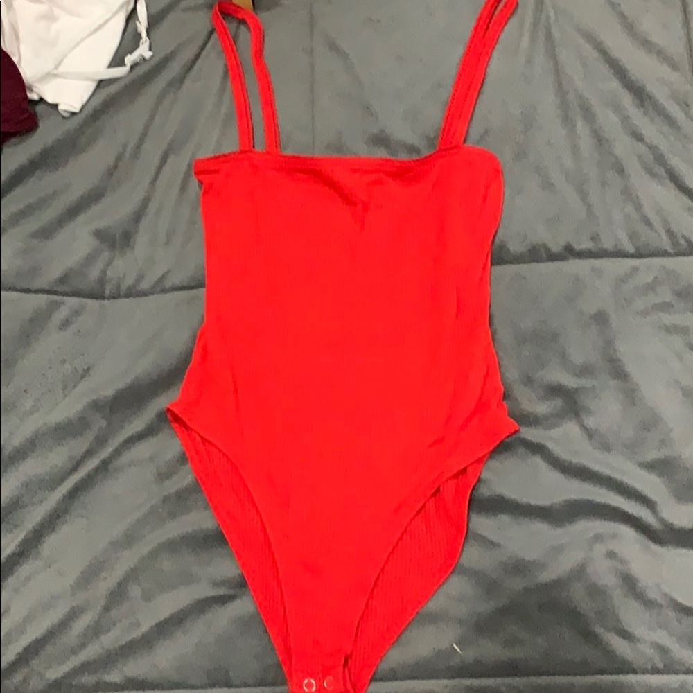 Red bodysuit